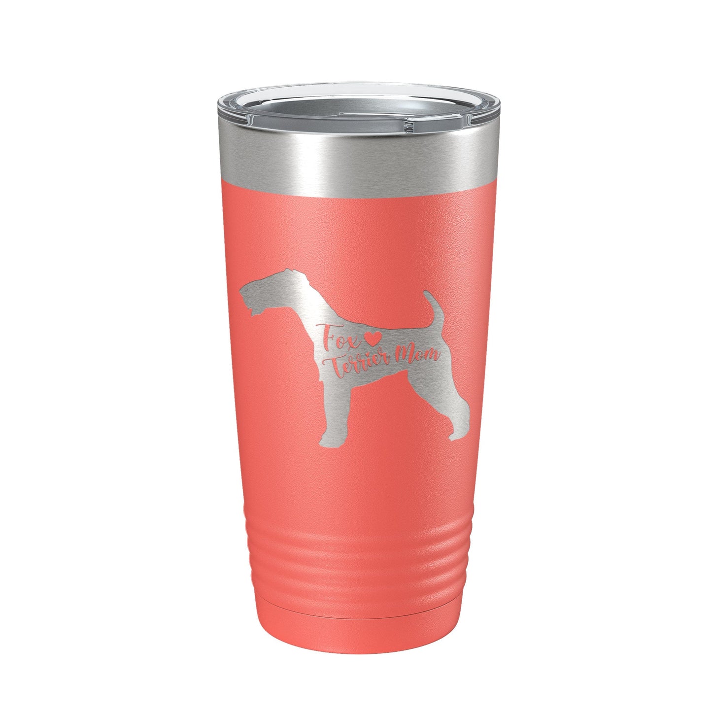 Fox Terrier Mom Tumbler Dog Travel Mug Gift Insulated Laser Engraved Coffee Cup 20 oz-20