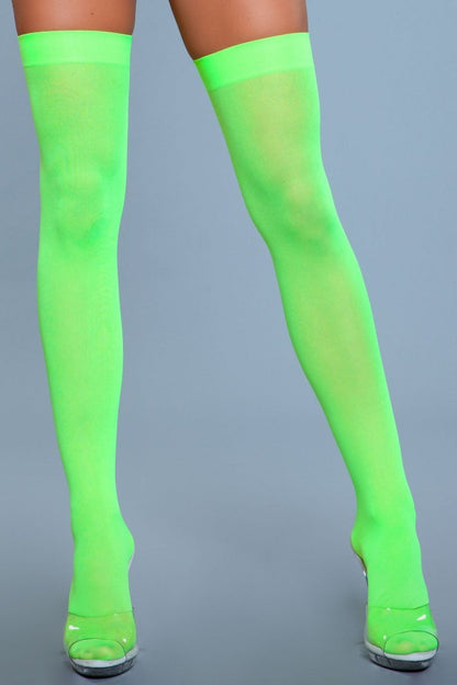 1932 Opaque Nylon Thigh Highs-0