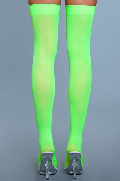 1932 Opaque Nylon Thigh Highs-2