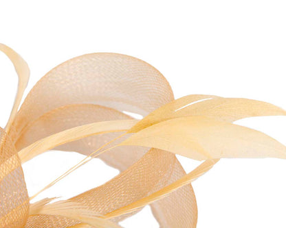 Custom made gold fascinator by Cupids Millinery-2