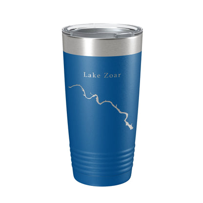 Lake Zoar Map Tumbler Travel Mug Insulated Laser Engraved Coffee Cup Housatonic River Connecticut 20 oz-6