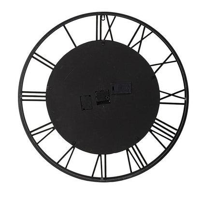 28" Circle Copper Metal and Glass Analog Exposed Gear Wall Clock-3