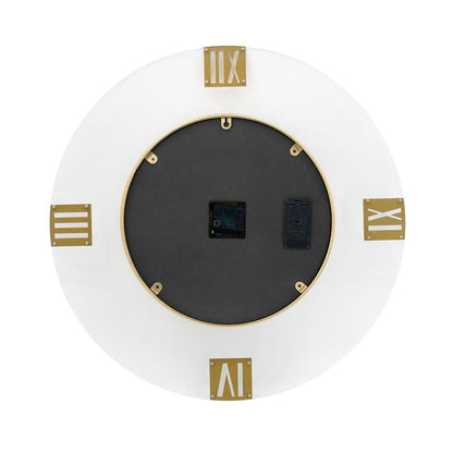 24" Circle Gold Acrylic Analog Wall Clock-3