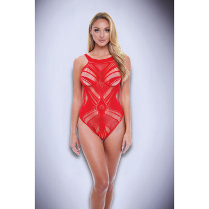 Leotard Baci Lingerie Red One size-4