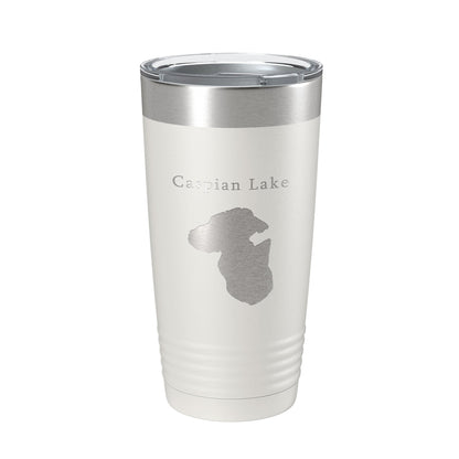 Caspian Lake Map Tumbler Travel Mug Insulated Laser Engraved Coffee Cup Vermont 20 oz-1