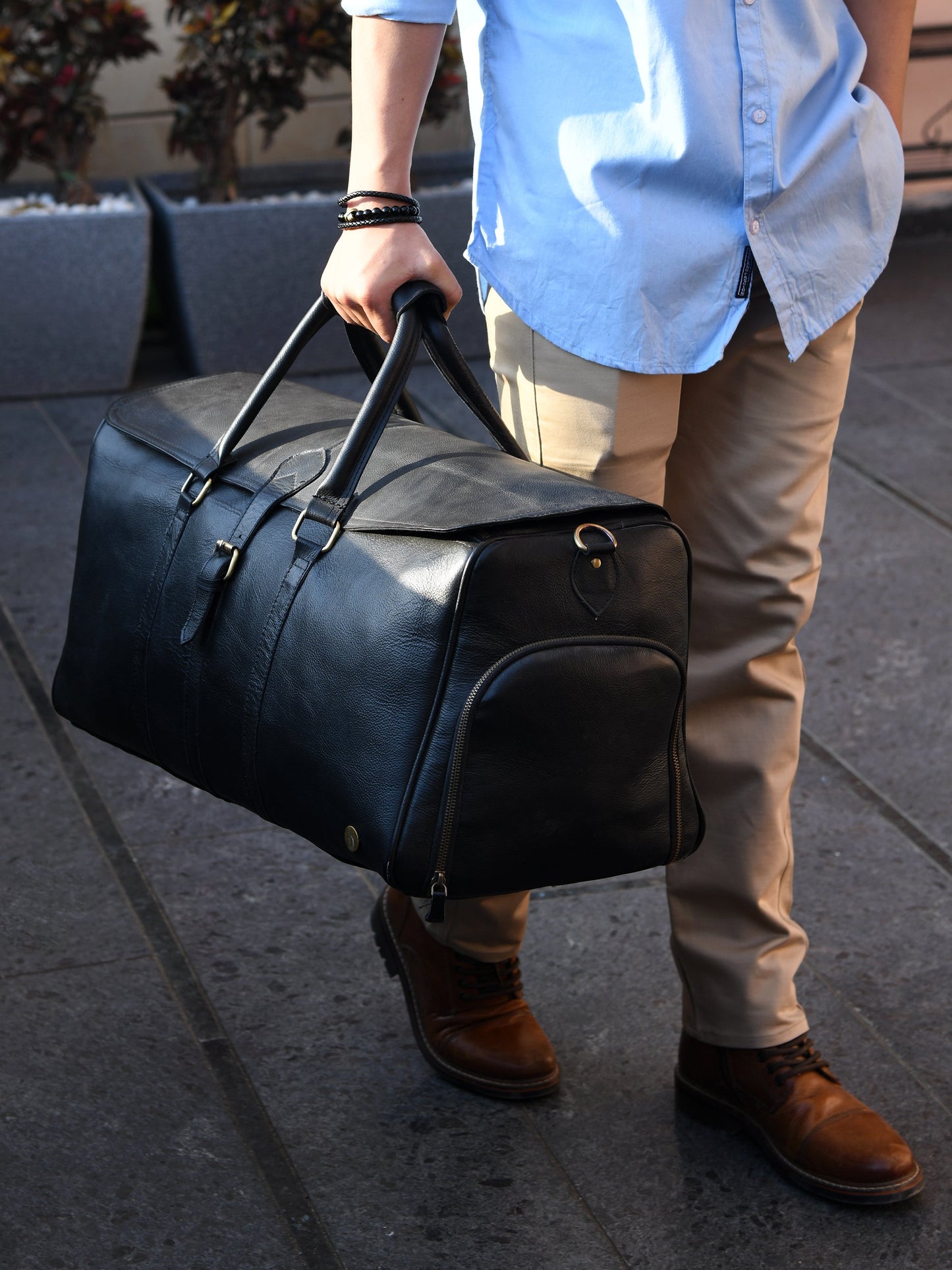 Gant Leather Duffle-1