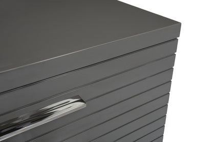 59" Grey Solid And Manufactured Wood Six Drawer Dresser-3