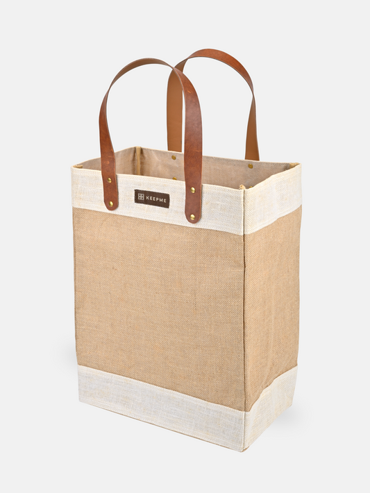 Jute Tall Tote-0