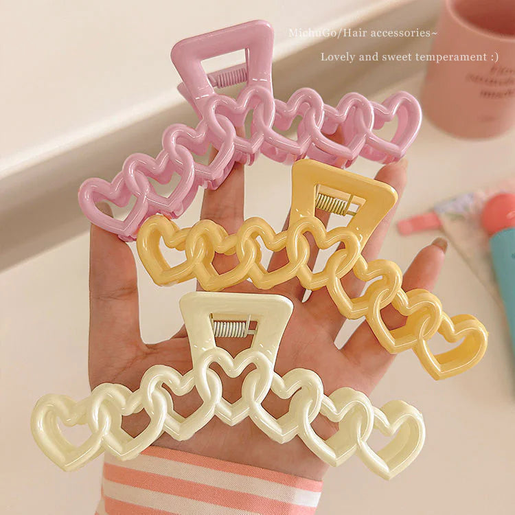 Heart-Shaped Hair Clip