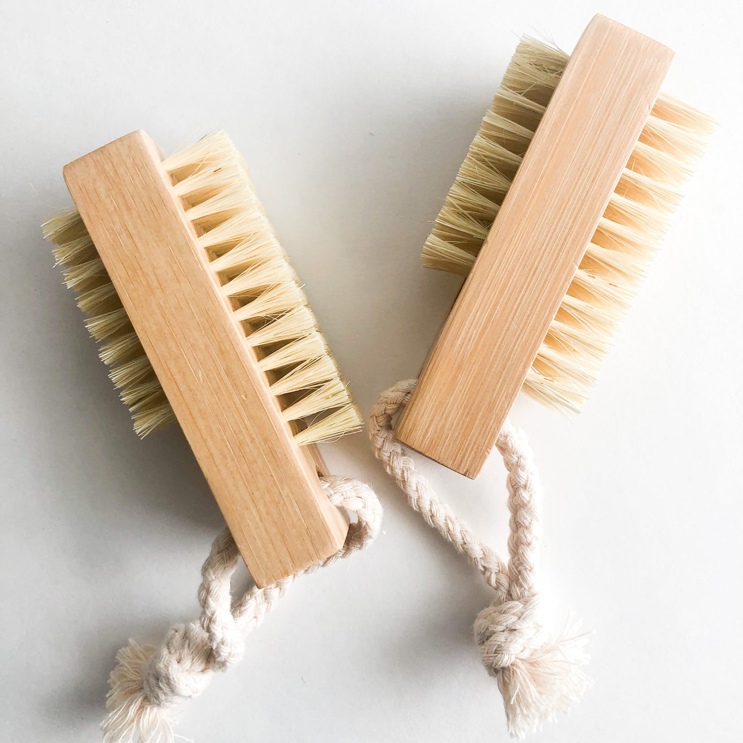 Double Sided Bamboo Sisal Nail Brush-Zero Waste Plastic Free Nail Brush-2