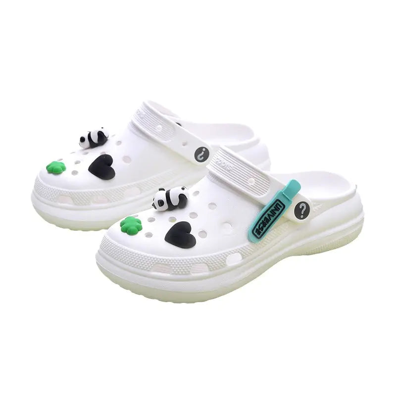 Cute Cartoon DIY 3D Panda Shoe Charms and Accessories
