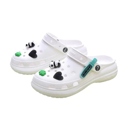 Cute Cartoon DIY 3D Panda Shoe Charms and Accessories
