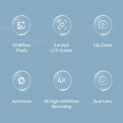 50MP 4K Digital Camera HD Selfie Travel Camera-2