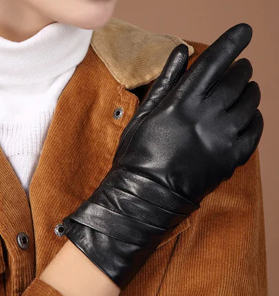 Minimalist Sheepskin Women's Gloves - Elegant Gift