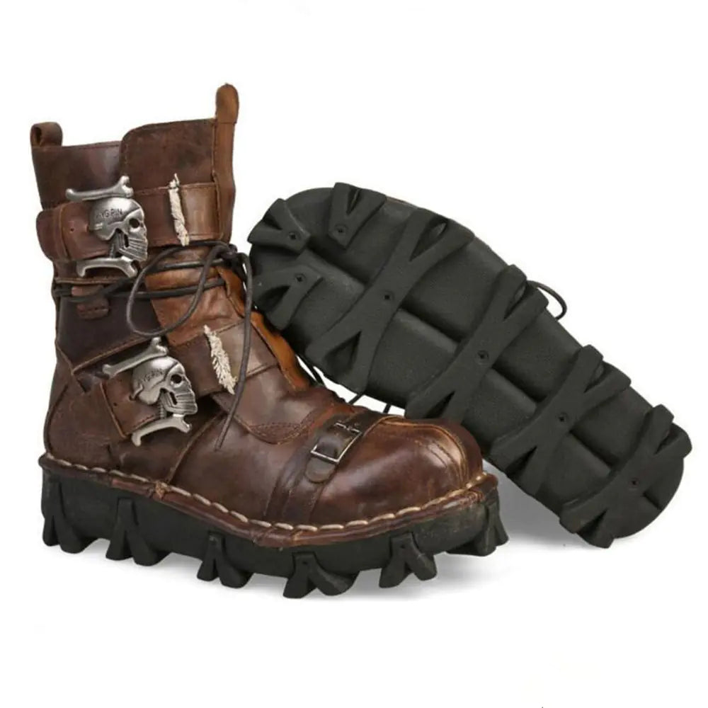 Genuine Leather Military Boots, Martin Boots, High Boots
