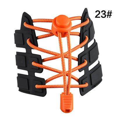 Kids No-Tie Shoelace Clips with Elastic Bands