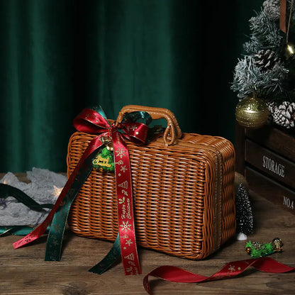 Portable Cane Woven Gift Box - Fashionable and Creative