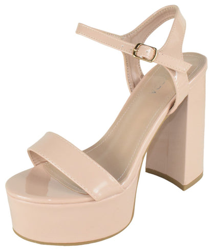 JASMINE-1 Nude Patent Top Moda-0