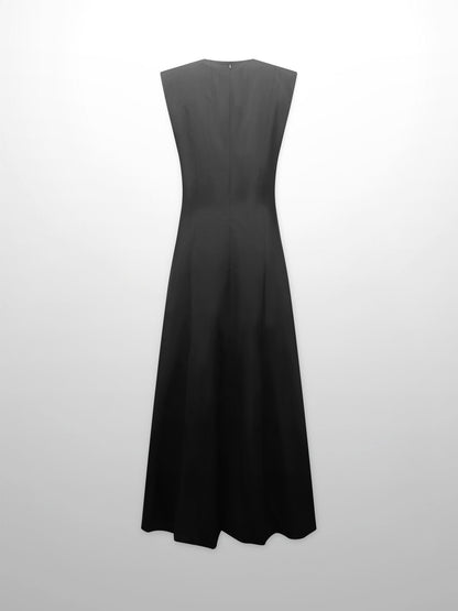 Taffeta Bubble Jumper-Black-1