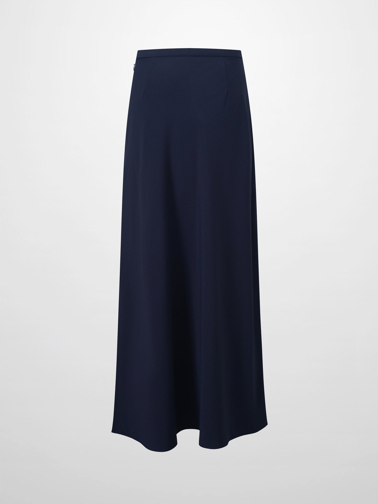 Crepe Flare Skirt-Navy-1