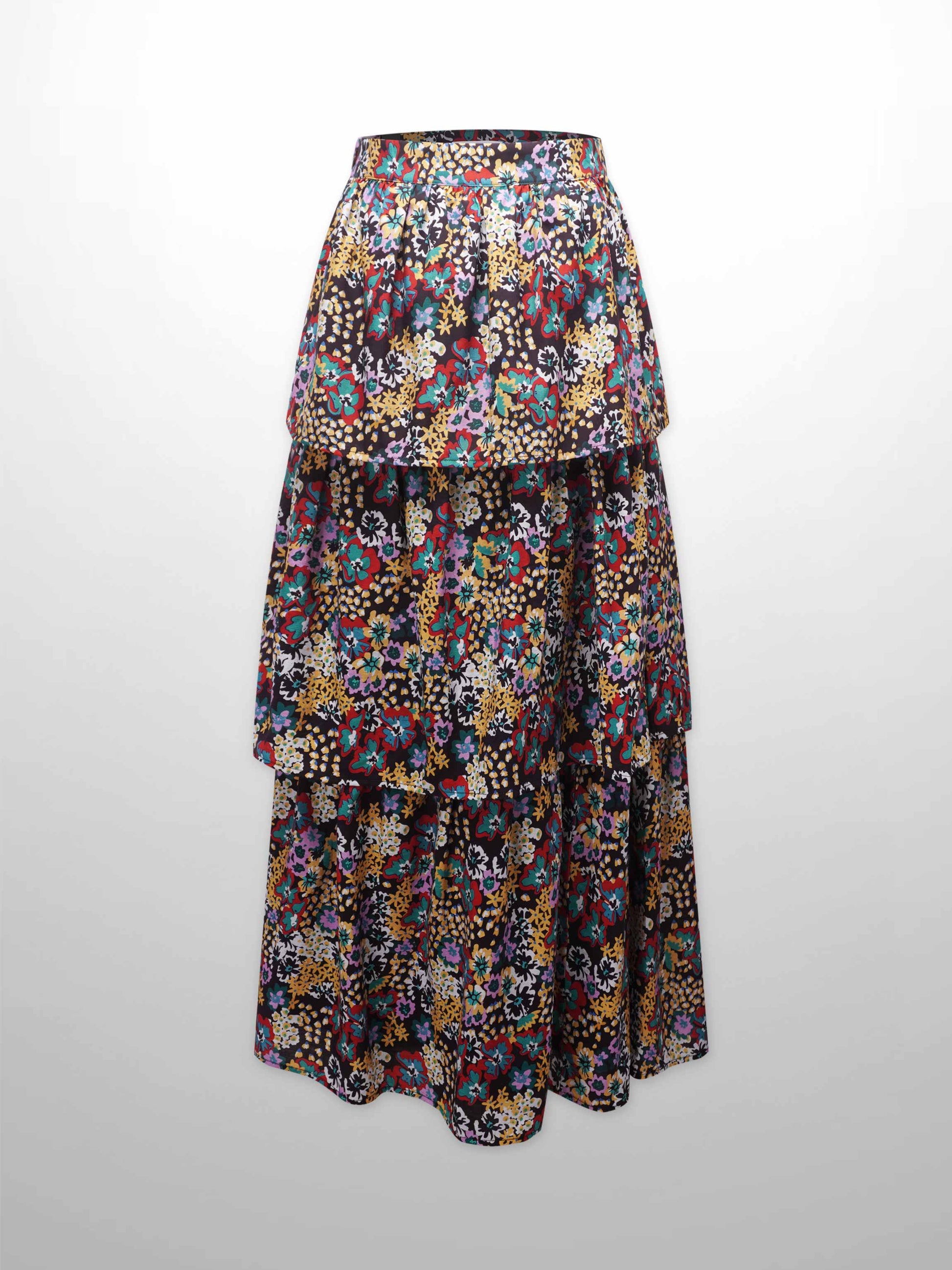 Layered Skirt-Bold Floral-2