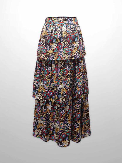 Layered Skirt-Bold Floral-2