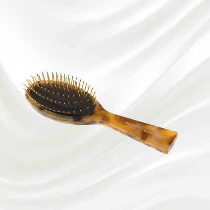 Luxury Pneumatic Hair Brush with Gold Plated Metal Pins - Honey-4