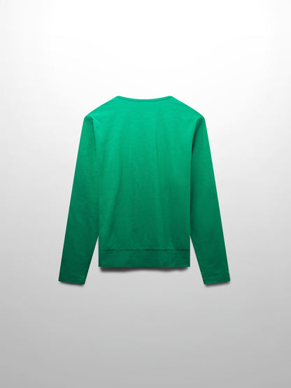 Crew Bomber Tee-Kelly Green-1