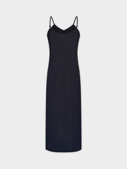 Corduroy Slip Dress-Black-2