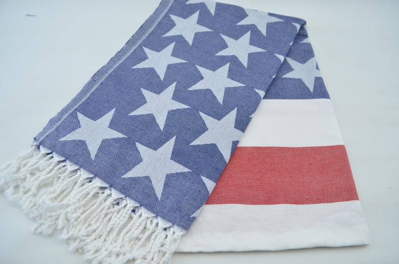 AMERICAN FLAG TURKISH TOWEL-2