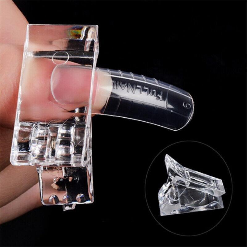 5-50Pcs Nail Tips Clip Clamps For Poly Gel Quick Building Extension Builder Tool-4