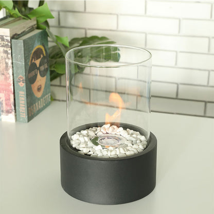 JHY DESIGN Extra Large Portable Tabletop Fire Bowl 22x28cm – Bio Ethanol, Ventless, Indoor/Outdoor-3