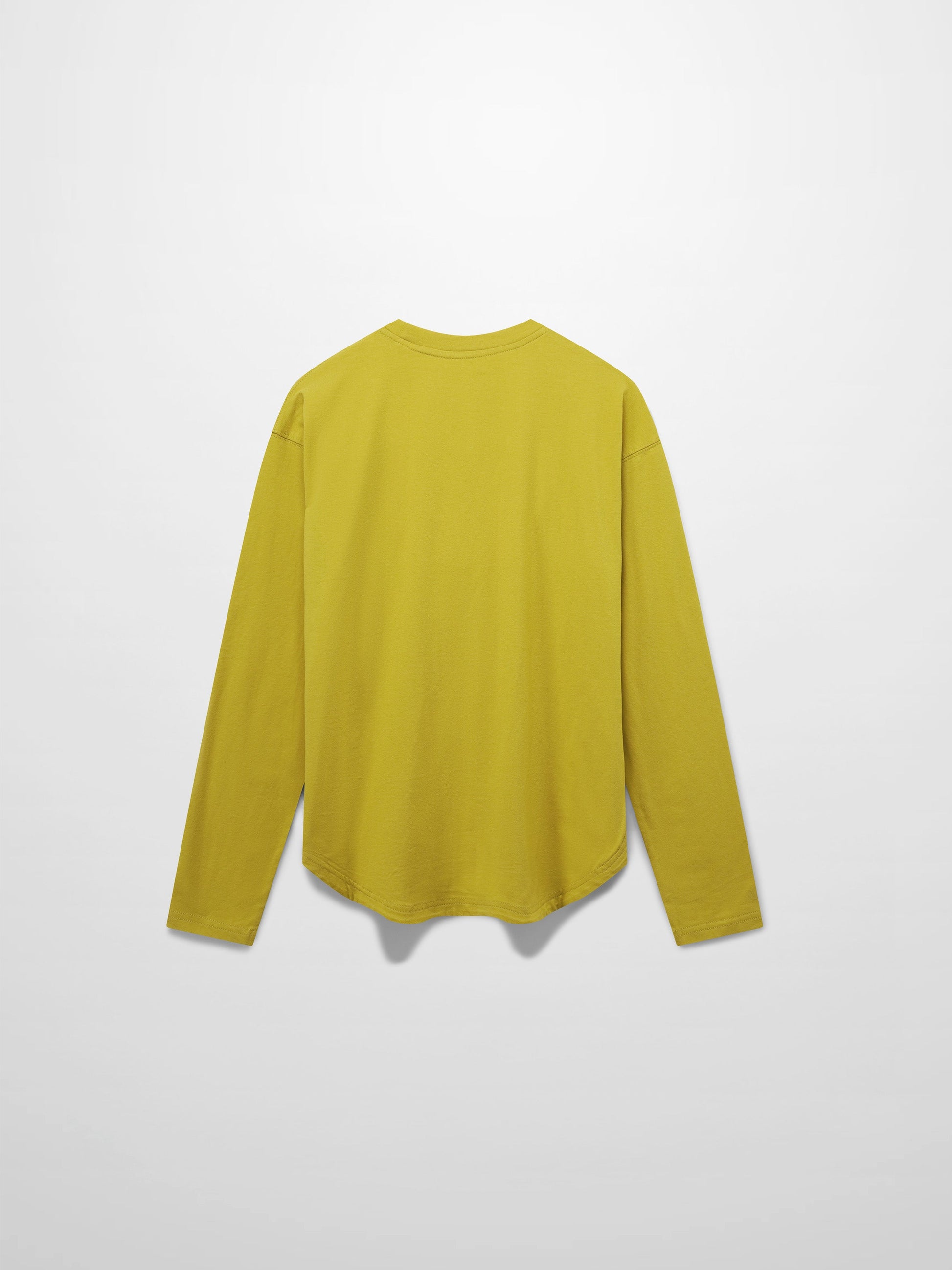 Oversized Rounded Hem T-Shirt-Lime Green-2
