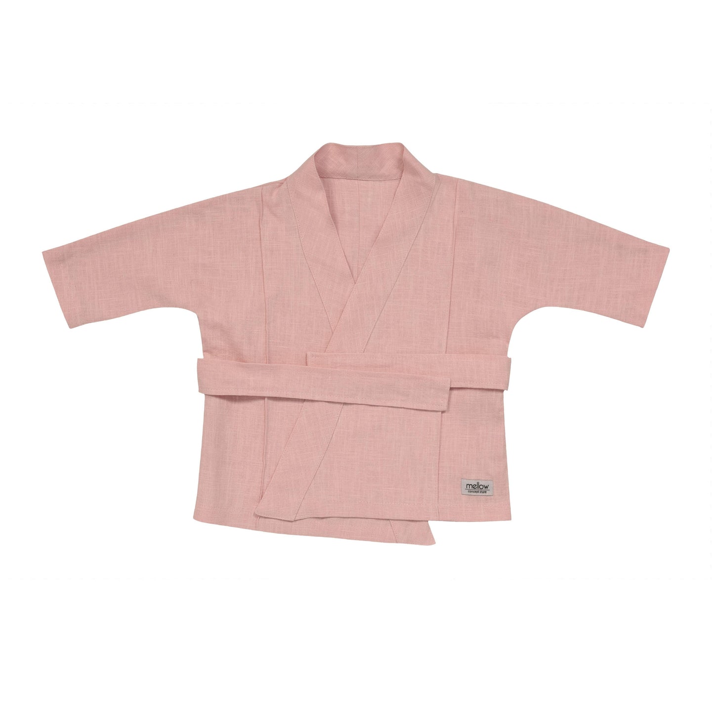 Ramie Baby/Kid Kimono - Rosa-0