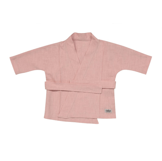 Ramie Baby/Kid Kimono - Rosa-0
