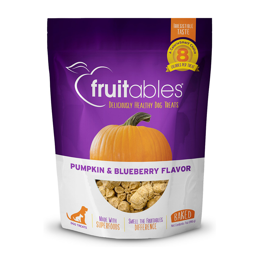 Fruitables Pumpkin & Blueberry Mix Dog Treats (8x7 Oz)-0