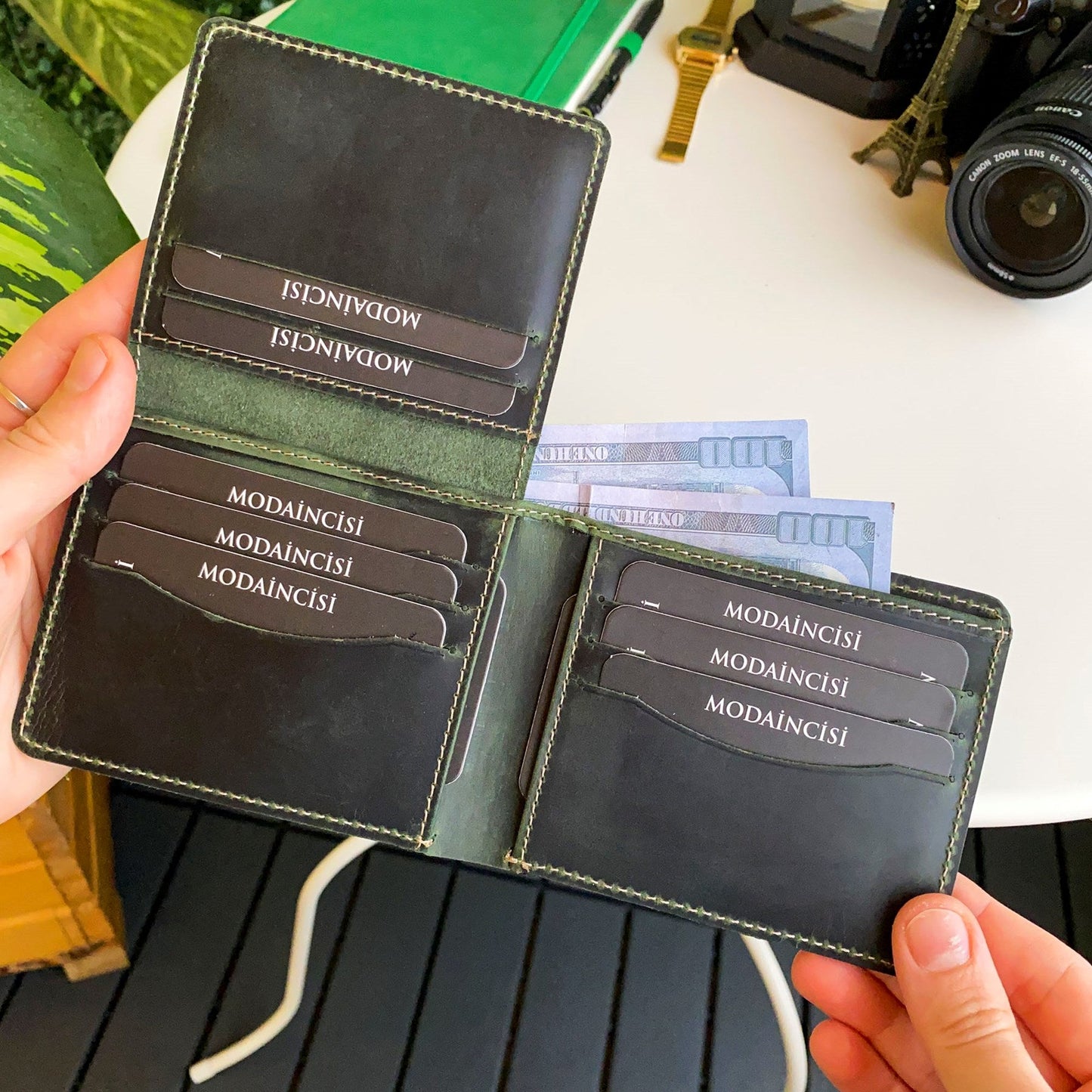 Cosmos - Genuine Leather Trifold Classic Men's Wallet-9