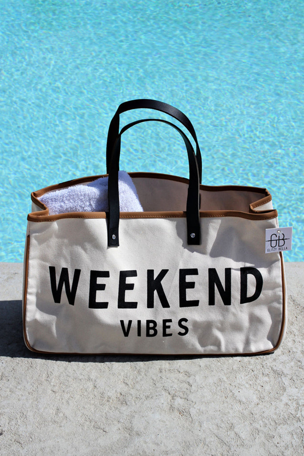 Alicia WEEKEND VIBES Canvas Tote-3