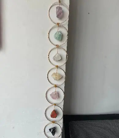 Raw Crystal 7 Gemstone Wall Decor - Manufacturer Stock
