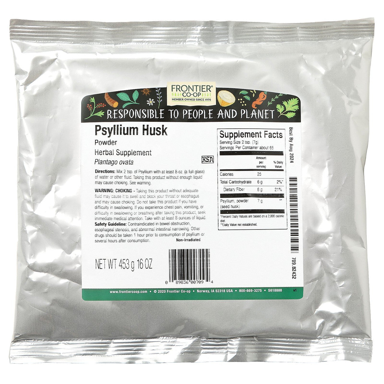 Frontier Psyllm Husk Powder (1x1LB )-1