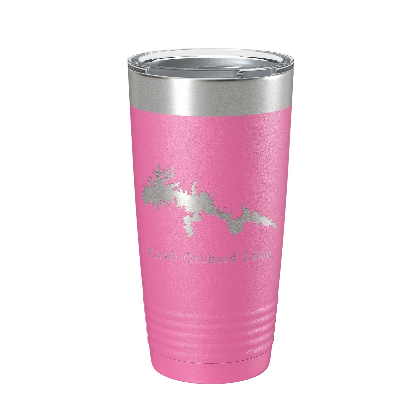 Crab Orchard Lake Map Tumbler Travel Mug Insulated Laser Engraved Coffee Cup Illinois 20 oz-11