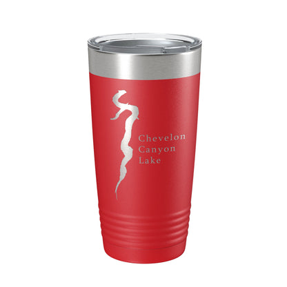 Chevelon Canyon Lake Map Tumbler Travel Mug Insulated Laser Engraved Coffee Cup Arizona 20 oz-10