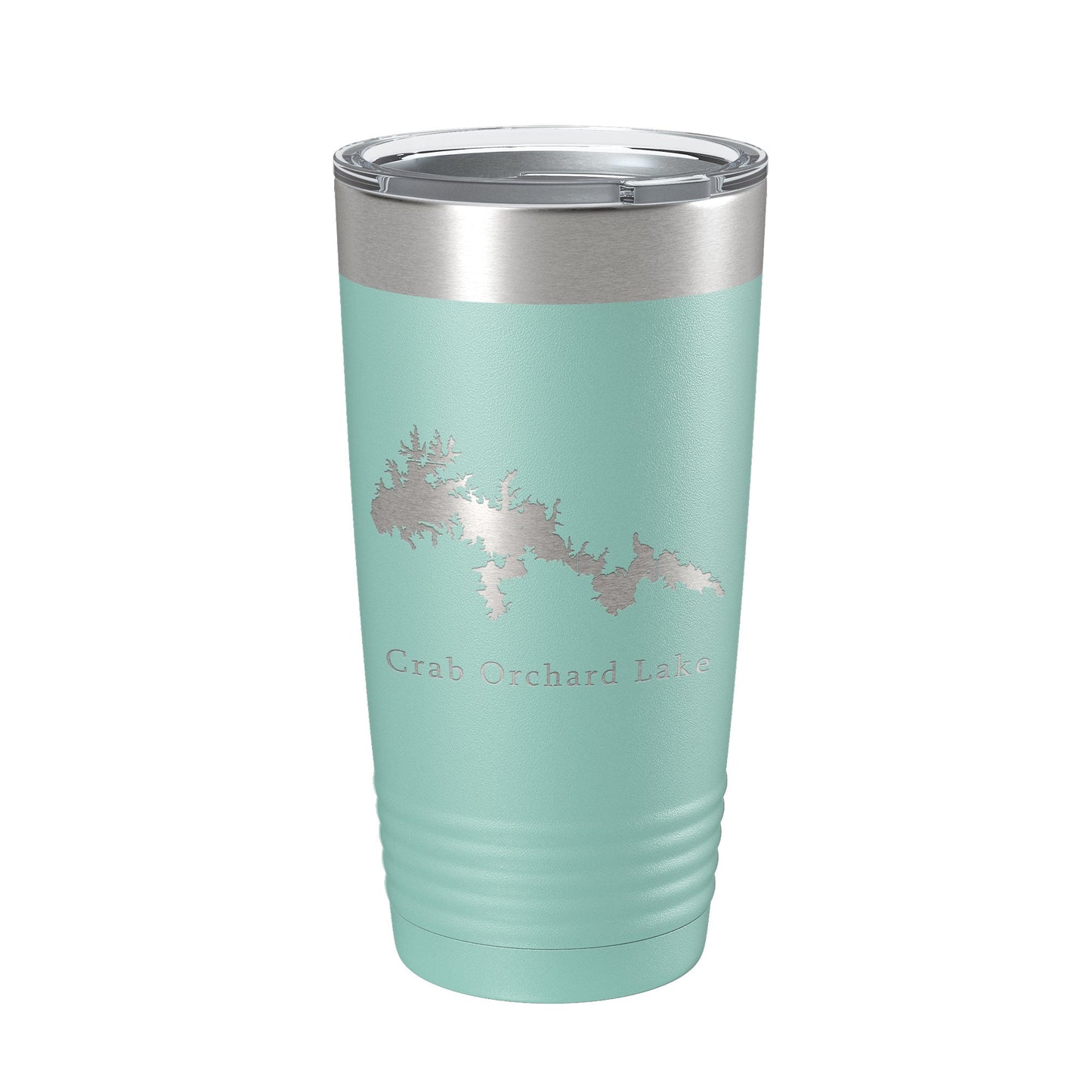 Crab Orchard Lake Map Tumbler Travel Mug Insulated Laser Engraved Coffee Cup Illinois 20 oz-12