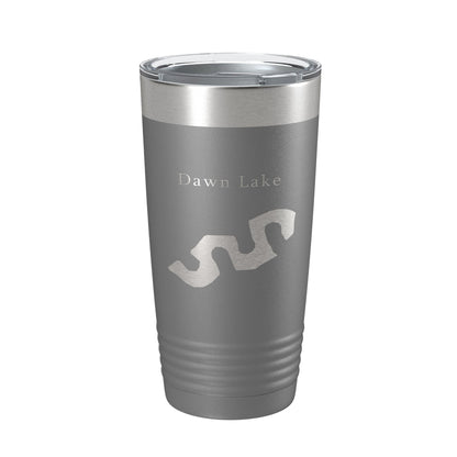 Dawn Lake Map Tumbler Travel Mug Insulated Laser Engraved Coffee Cup Arizona 20 oz-16