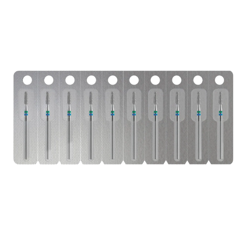 DIAMOND NAIL DRILL BIT, "DUO CONE", BLUE-GREEN, HEAD DIAMETER 2,5/8MM (FA70BG025/8) - STALEKS™-2