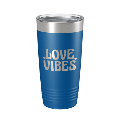 Love Vibes Tumbler Valentine's Day Travel Mug Gift Insulated Laser Engraved Coffee Cup 20 oz-6