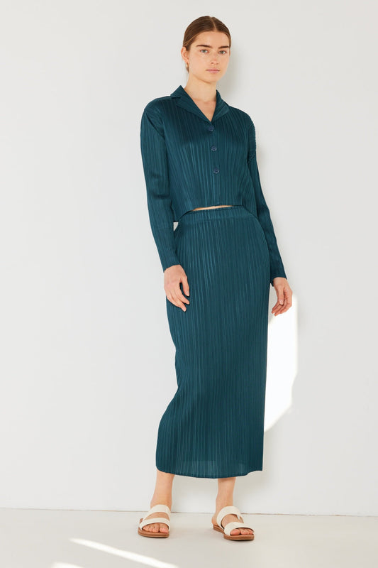Marina West Swim Pleated Midi Pencil Skirt-0