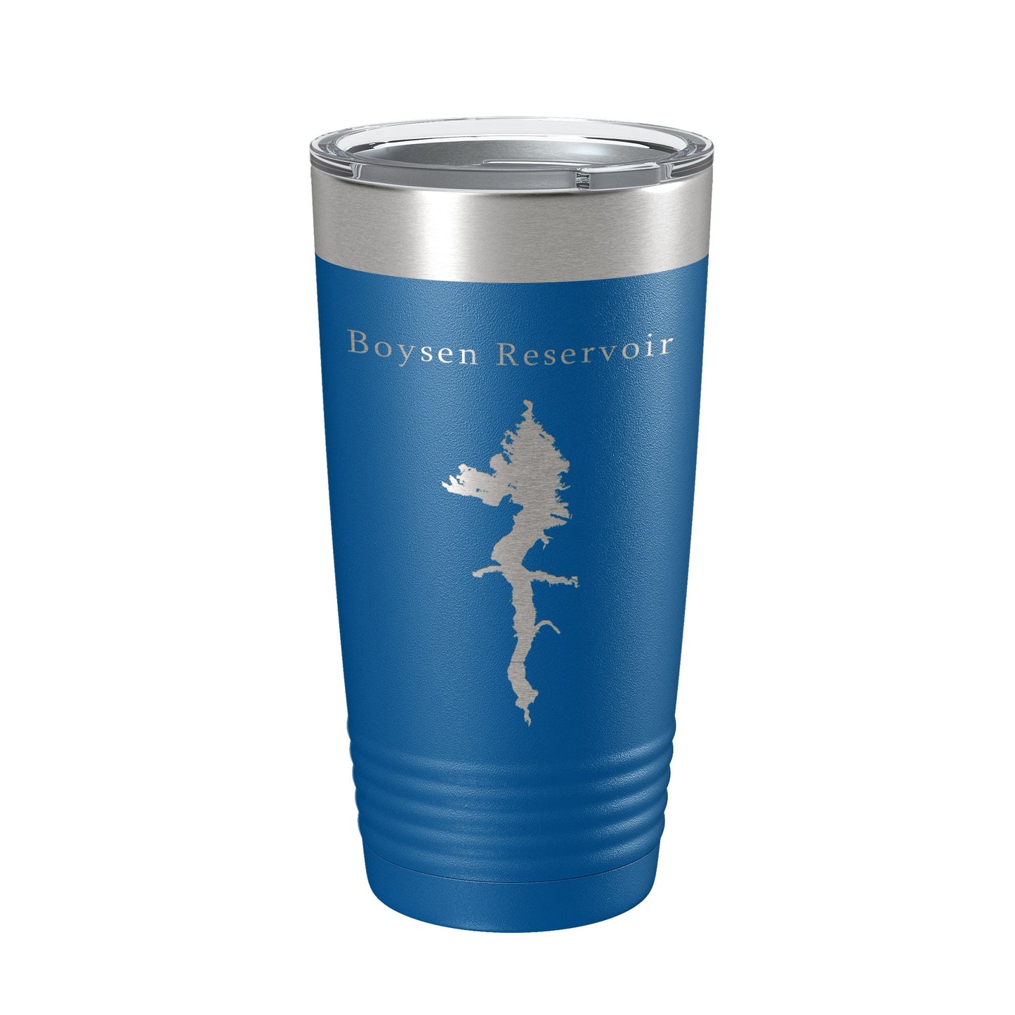 Boysen Reservoir Tumbler Lake Map Travel Mug Insulated Laser Engraved Coffee Cup Wyoming 20 oz-6