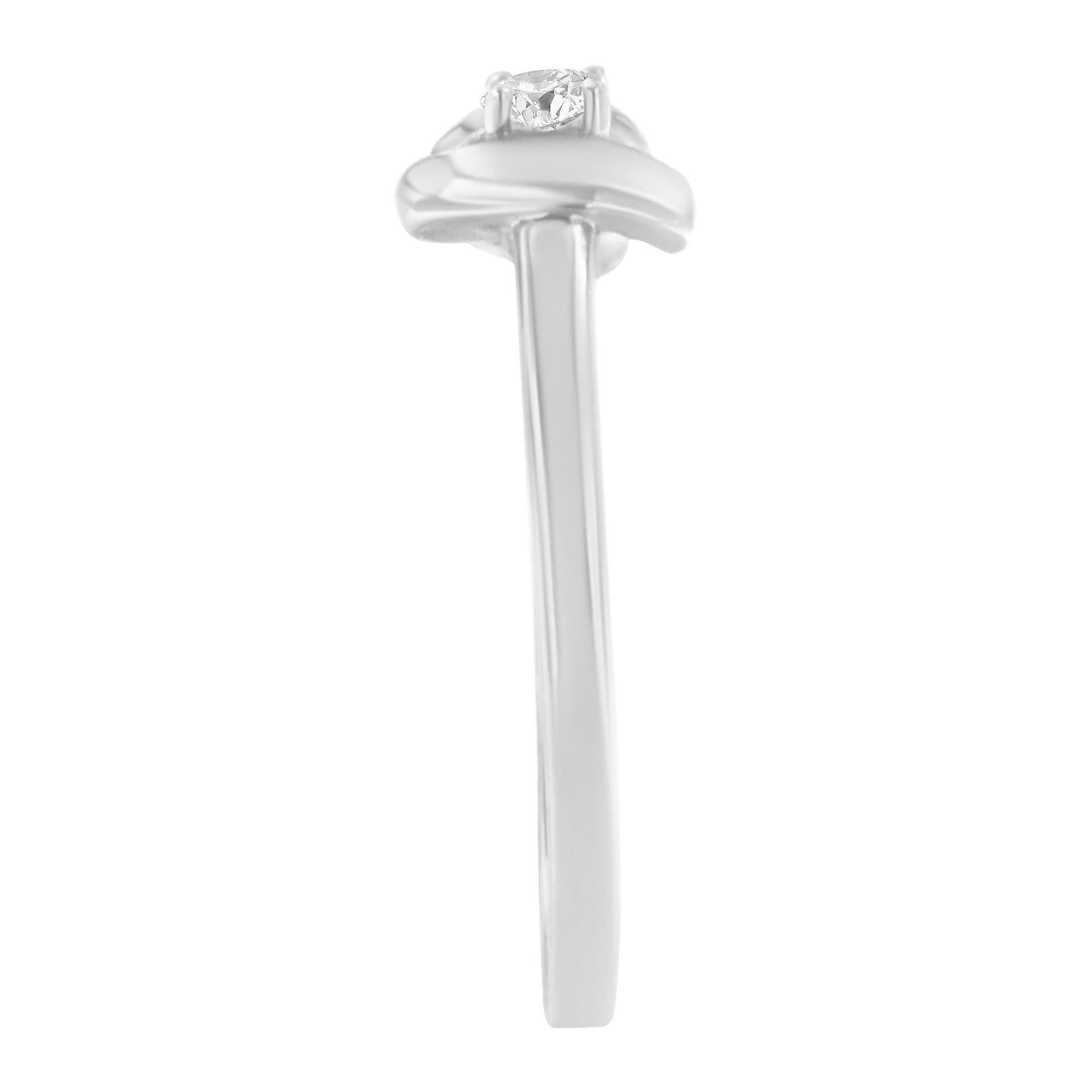 10K White Gold Diamond Promise Ring (1/10 Cttw, H-I Color, SI2-I1 Clarity)-4