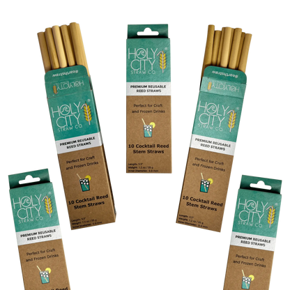 5.5" Jumbo Reed Straws | 10ct. | 5 Pack Bundle-3
